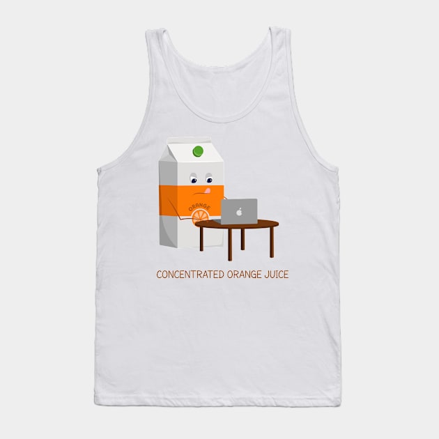 Concentrated Orange Juice Tank Top by itsaulart